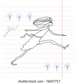 Woman running