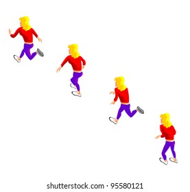 Woman Running