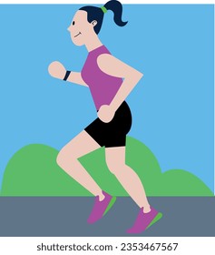 woman running sport in street mujer corriendo deporte correr parque fit