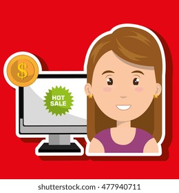 woman sale discounts pc
