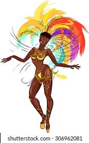 Woman samba dancer