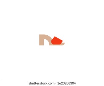 Woman Sandal vector flat icon. Isolated red summer sandal, shoe emoji illustration 