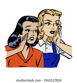 Woman scream pop art retro vector illustration. Masterpiece metaphor. Isolated image on white background. Comic book style imitation.