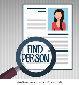 woman search find person