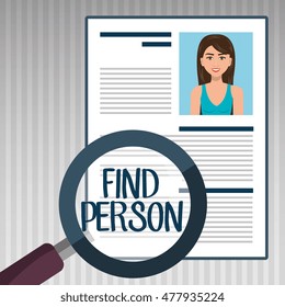 woman search find person