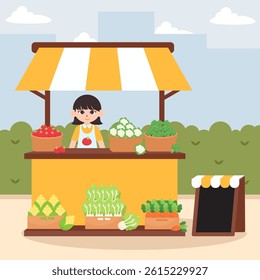 Woman is selling flowers at a pink stall. There are roses and tulips.