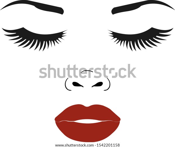 Woman Sexy Face Cuting File Vector Stock Vector Royalty Free