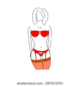 Woman sexy vector