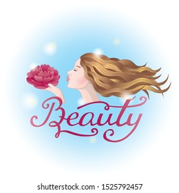 Woman shape, vector illustration, good for decoration beauty or hairdresser's salons. 