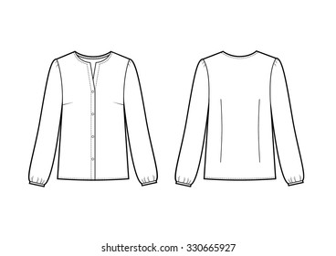 woman shirt sketch