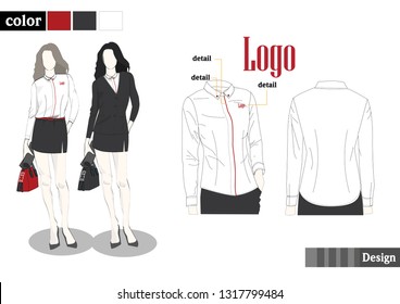 woman shirt  Uniform 