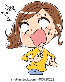 woman shocked