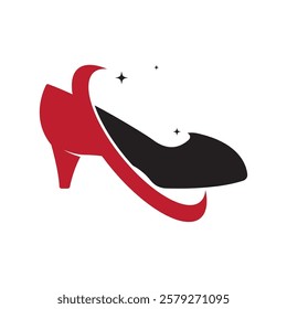 woman shoe ,High Heel logo vector template design