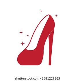 woman shoe ,High Heel logo vector template design