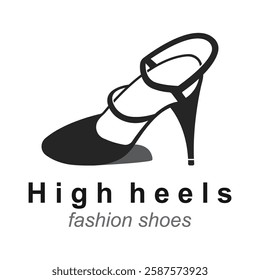 woman shoe ,High Heel logo vector template design