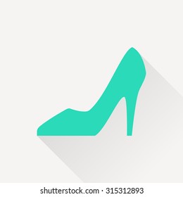 Woman shoe icon