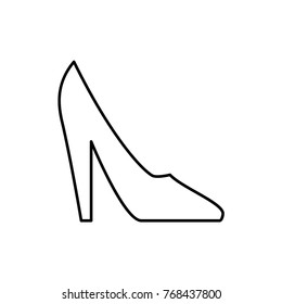 woman shoe icon illustration isolated vector