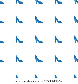woman shoe icon pattern seamless white background. Editable filled woman shoe icon. woman shoe icon pattern for web and mobile.