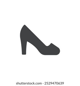 Woman shoe icon simple vector symbol