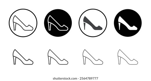 Woman shoe icon simple vector symbol