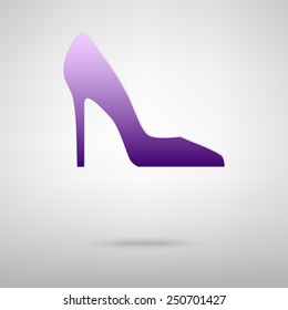 woman shoe icon. Vector illustration