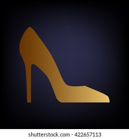 Woman shoe sign