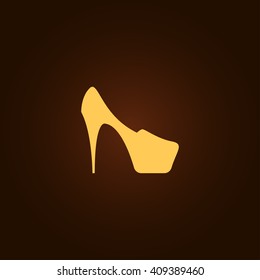 Woman shoes icon