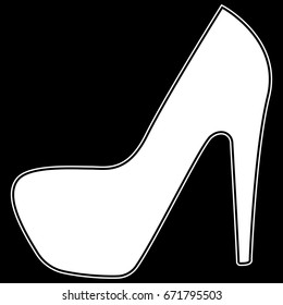 Woman shoes icon .