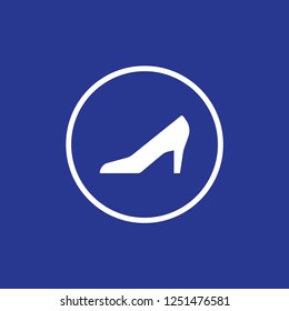 Woman shoes icon vector
