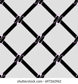 woman shoes pattern lines vector illustration 