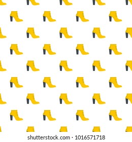 Woman shoes pattern seamless in flat style for any design
