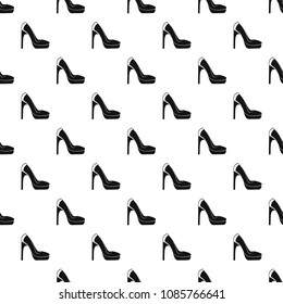 Woman shoes pattern vector seamless repeating for any web design