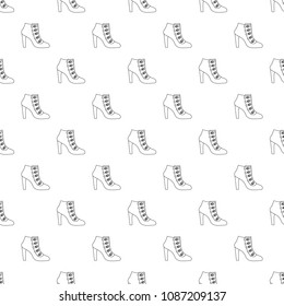 Woman shoes pattern vector seamless repeating for any web design