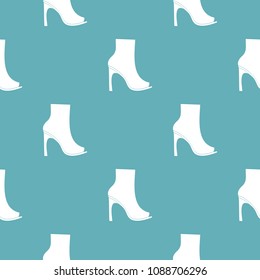 Woman shoes pattern vector seamless repeating for any web design