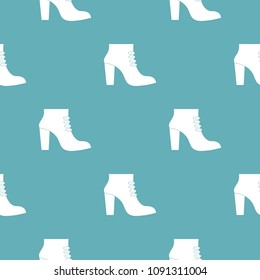 Woman shoes pattern vector seamless repeating for any web design
