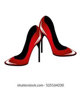 Stiletto Heels Female Shoes Vector Icon Stock Vector (Royalty Free ...