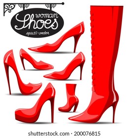 Woman Shoes Red