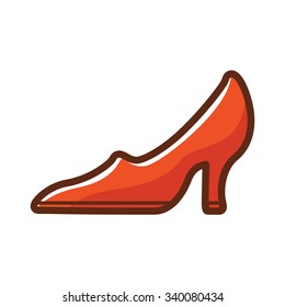 Woman Shoes Vector Icon