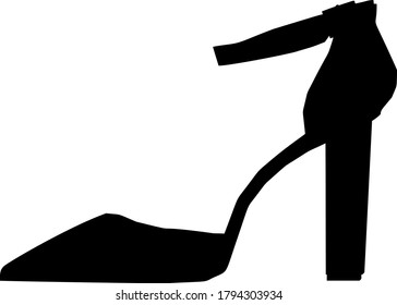 Woman shoes vector isolated on white background
