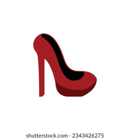 woman shoes vector type icon