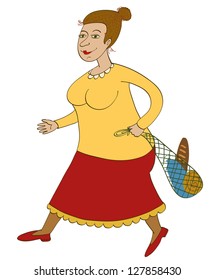 woman with shopping