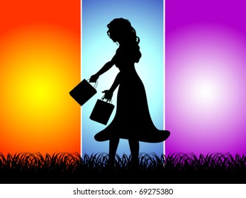 woman with shopping bag