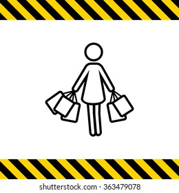 Woman with shopping bags
