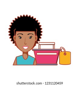 woman with shopping basket