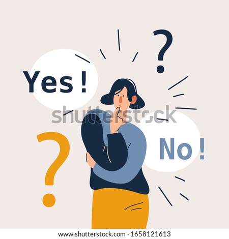 Similar – Image, Stock Photo not no, not maybe
