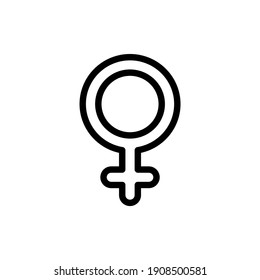 Icono de Firma de mujer en vector. Logotipo