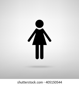 Woman sign. Vector illustration