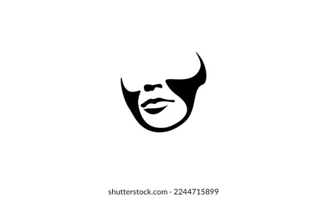 woman silhouette, high quality vector