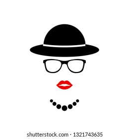 Woman silhouette icon – stock vector