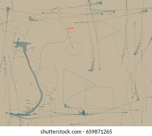 Woman silhouette on abstract background